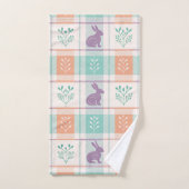 Checker Karierter Ostern Badhandtuch Set (Handtuch)