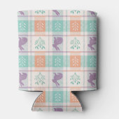 Checker Karierter Ostern Dosenkühler (Rückseite)