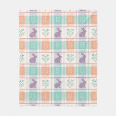 Checker Karierter Ostern Fleecedecke (Vorderseite)