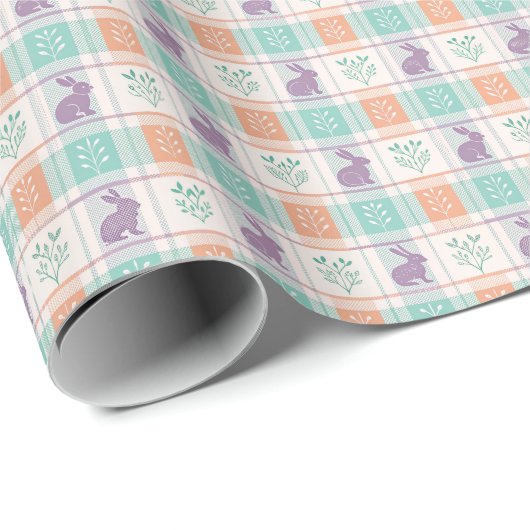 Checker Karierter Ostern Geschenkpapier (Rolleneckpunkt)