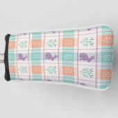 Checker Karierter Ostern Golf Headcover (Vorderseite)