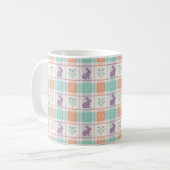 Checker Karierter Ostern Kaffeetasse (Vorderseite Links)