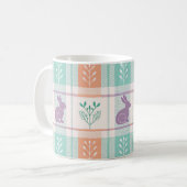 Checker Karierter Ostern Kaffeetasse (Vorderseite Links)