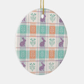 Checker Karierter Ostern Keramik Ornament (Rechts)