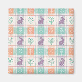 Checker Karierter Ostern Magnet (Vorne)