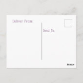 Checker Karierter Ostern Postkarte (Rückseite)