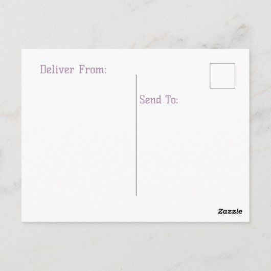 Checker Karierter Ostern Postkarte (Rückseite)