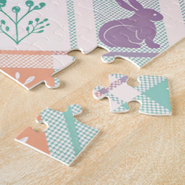 Checker Karierter Ostern Puzzle