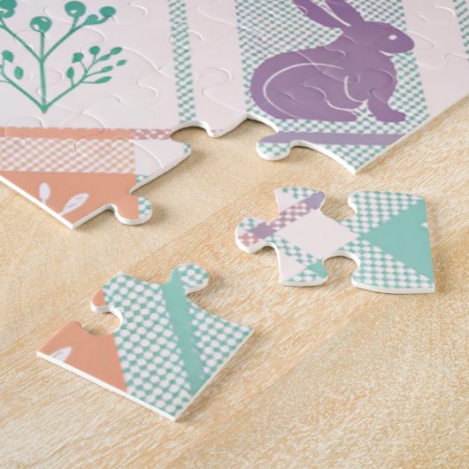 Checker Karierter Ostern Puzzle (Seite)