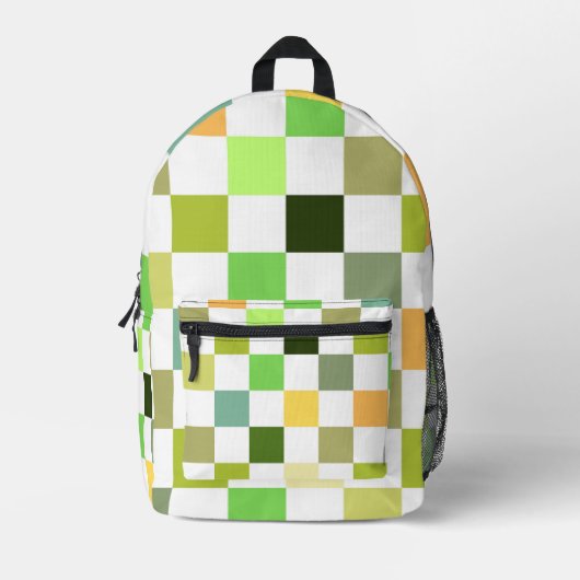 CheckerBoard-Backpack Bedruckter Rucksack (Vorderseite)