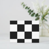 CHECKERBOARD! (eine quadratische Fliese) ~ Postkarte (Stehend Vorderseite)