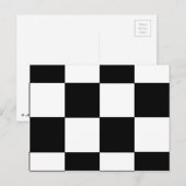 CHECKERBOARD! (eine quadratische Fliese) ~ Postkarte (Vorne/Hinten)