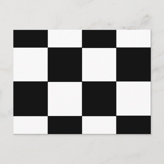CHECKERBOARD! (eine quadratische Fliese) ~ Postkarte (Vorderseite)