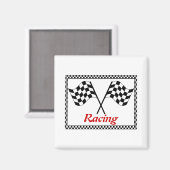 Checkerboard-Flaggen Magnet (Vorderseite/Rückseite)
