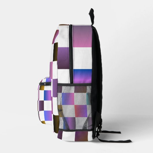 CheckerBoard-Flare-Backpack Bedruckter Rucksack (Rechts)