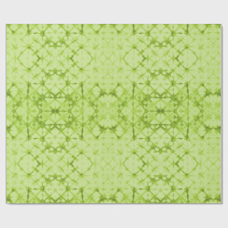 Checkerboard Fortune Teller Mirror Chartreuse Geschenkpapier