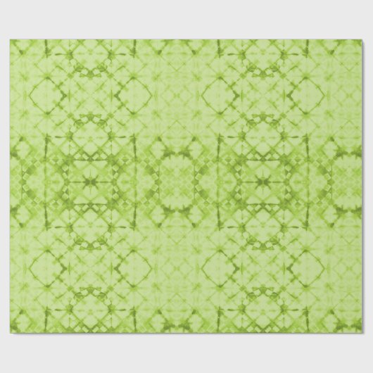 Checkerboard Fortune Teller Mirror Chartreuse Geschenkpapier (Flach)