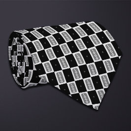 Checkerboard für Schwarze (großes Rechteck) Logos Krawatte