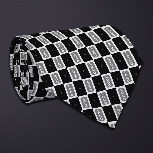 Checkerboard für Schwarze (großes Rechteck) Logos Krawatte