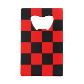 CHECKERBOARD GELDKARTEN FLASCHENÖFFNER (Vorderseite)