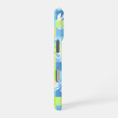 Checkerboard Hibiscus Hawaiian Floral iPhone Hülle (Rechte Seite)