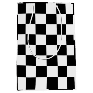 Checkerboard Home Rug of the Classic Elegance Mittlere Geschenktüte