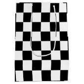 Checkerboard Home Rug of the Classic Elegance Mittlere Geschenktüte (Rückseite)