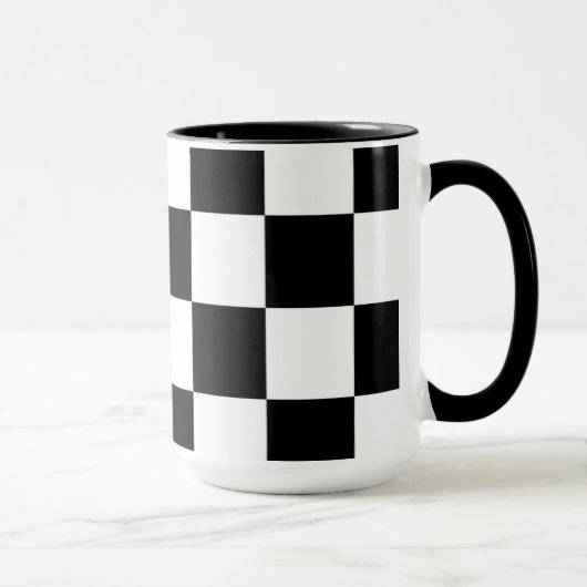 Checkerboard Home Rug of the Classic Elegance Tasse (Rechts)