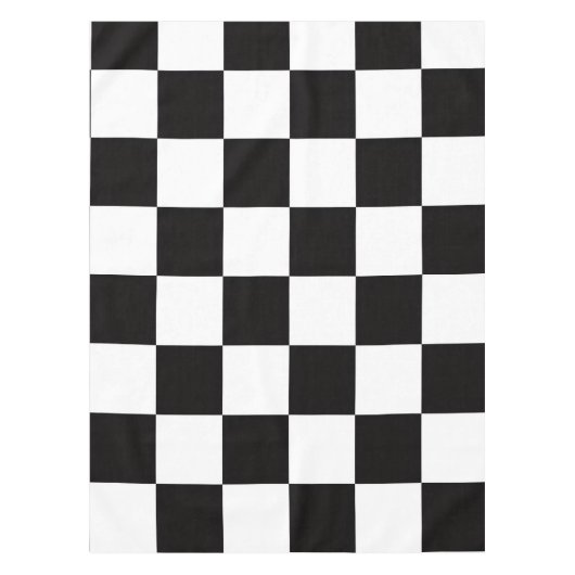 Checkerboard Home Rug of the Classic Elegance Tischdecke (Vorderseite)