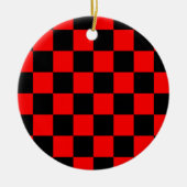 CHECKERBOARD KERAMIK ORNAMENT (Vorne)