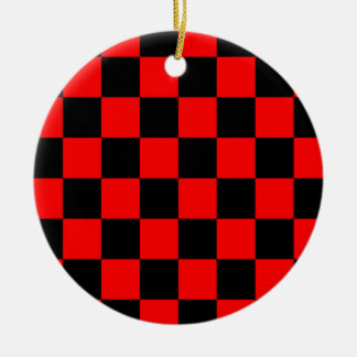 CHECKERBOARD KERAMIK ORNAMENT