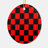 CHECKERBOARD KERAMIK ORNAMENT (Links)