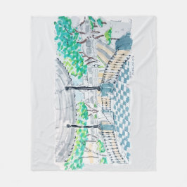 Checkerboard Kiosk Park View Fleecedecke