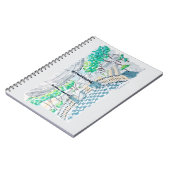 Checkerboard Kiosk Park View Notizblock (Linke Seite)