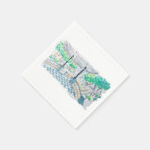 Checkerboard Kiosk Park View Serviette (Ecke)