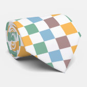 Checkerboard Neck Tie Krawatte (Gerollt)