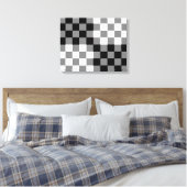 CHECKERBOARD PATTERN LEINWANDDRUCK (Insitu (Schlafzimmer))