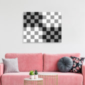 CHECKERBOARD PATTERN LEINWANDDRUCK (Insitu (Wohnzimmer))