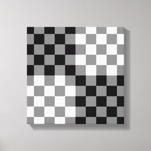 CHECKERBOARD PATTERN LEINWANDDRUCK (Vorderseite)