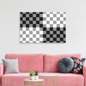 CHECKERBOARD PATTERN LEINWANDDRUCK (Insitu (Wohnzimmer))