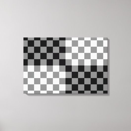 CHECKERBOARD PATTERN LEINWANDDRUCK (Vorderseite)