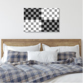 CHECKERBOARD PATTERN LEINWANDDRUCK (Insitu (Schlafzimmer))