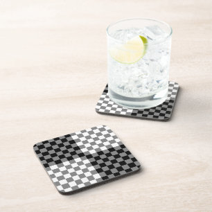 CHECKERBOARD PATTERN UNTERSETZER