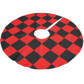 CHECKERBOARD POLYESTER WEIHNACHTSBAUMDECKE (Schrägansicht)