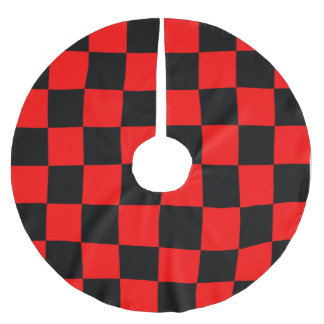 CHECKERBOARD POLYESTER WEIHNACHTSBAUMDECKE