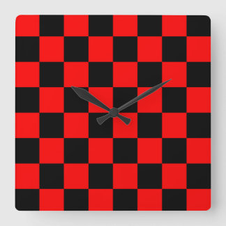 CHECKERBOARD QUADRATISCHE WANDUHR