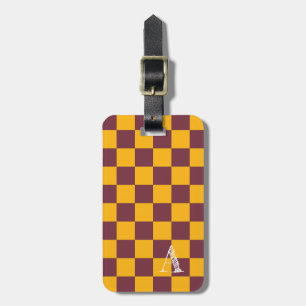 Checkerboard Sports Team Colors School - ITIALER S Gepäckanhänger