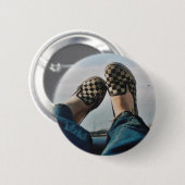 Checkerboard Vans Knopf Button (Vorne & Hinten)