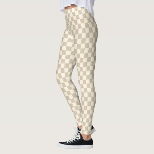 Checkerd taupe Leggings (Links)