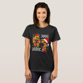 Checkered 67 Basketball Santa Hat Christmas Six Se T-Shirt (Vorne ganz)